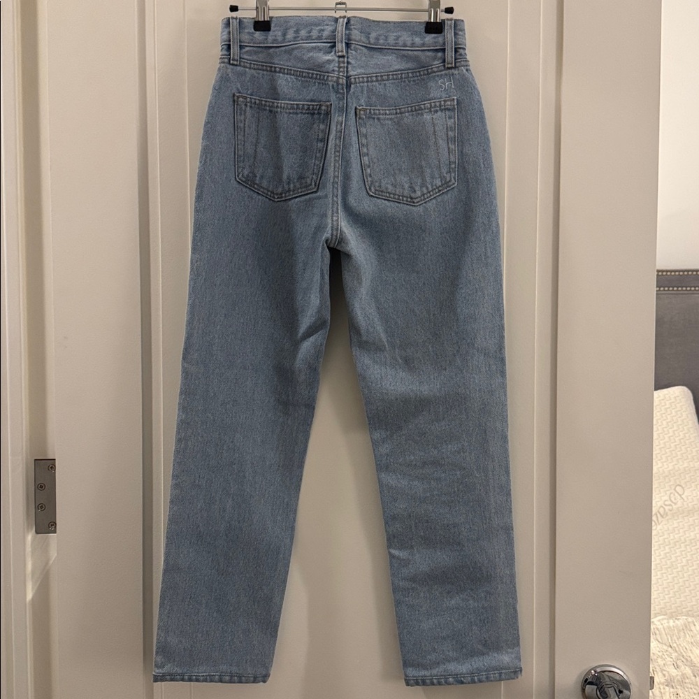 Still Here Tate Straight Leg in Vintage Blue Size 24 - Picture 8 of 10